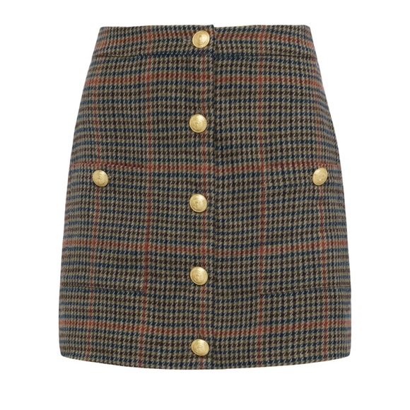 L'Agence Zander Button Front Mini Skirt lagence - Picture 2 of 4